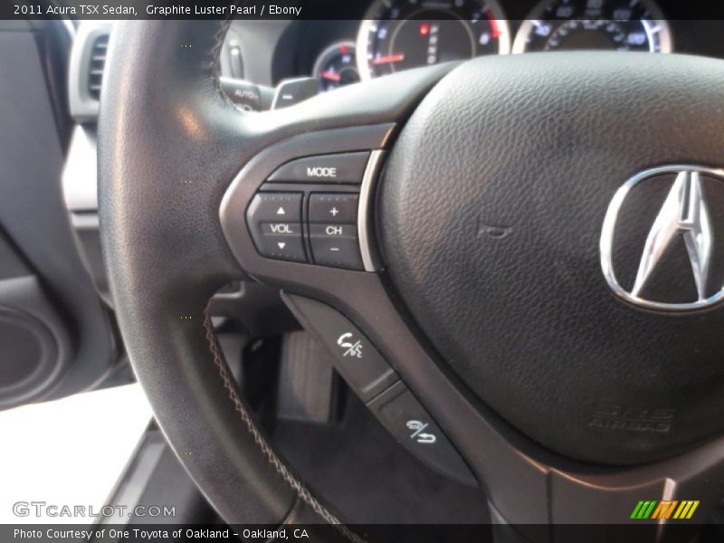 Graphite Luster Pearl / Ebony 2011 Acura TSX Sedan