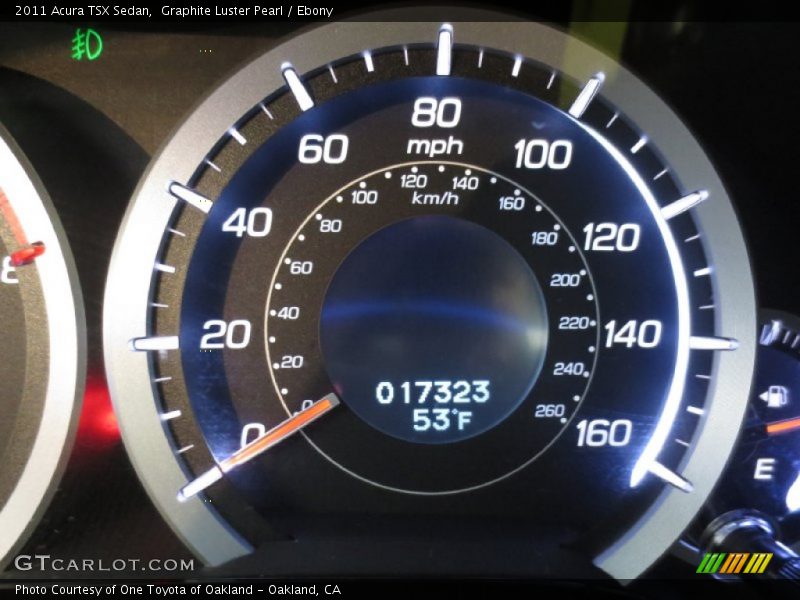 Graphite Luster Pearl / Ebony 2011 Acura TSX Sedan