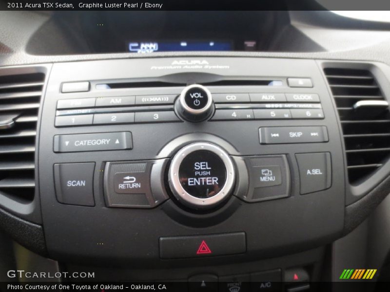 Graphite Luster Pearl / Ebony 2011 Acura TSX Sedan