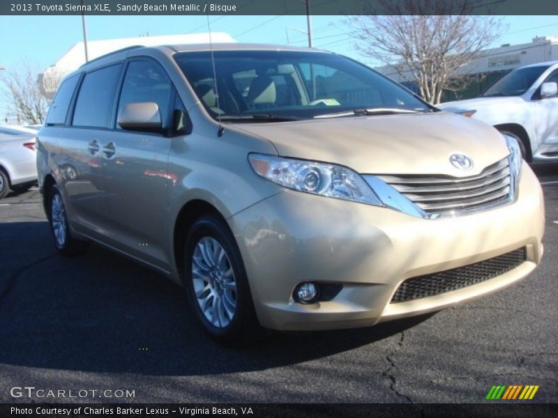 Sandy Beach Metallic / Bisque 2013 Toyota Sienna XLE