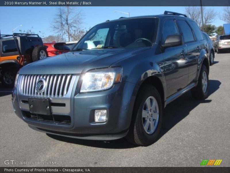 Steel Blue Metallic / Black 2010 Mercury Mariner I4