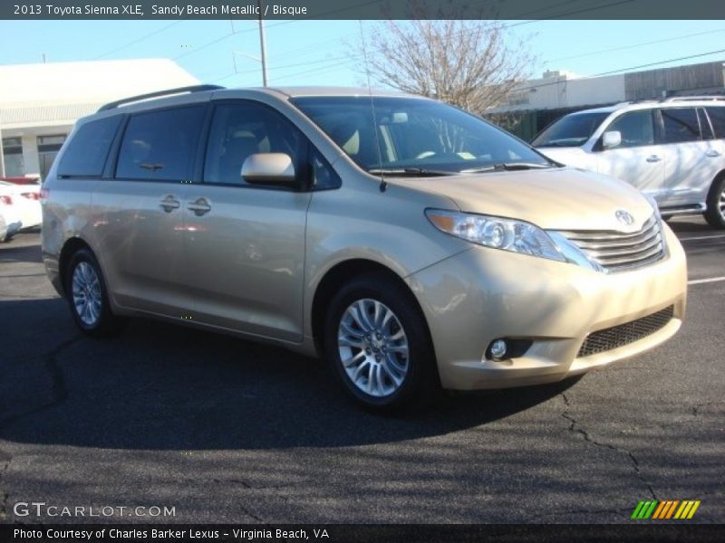 Sandy Beach Metallic / Bisque 2013 Toyota Sienna XLE