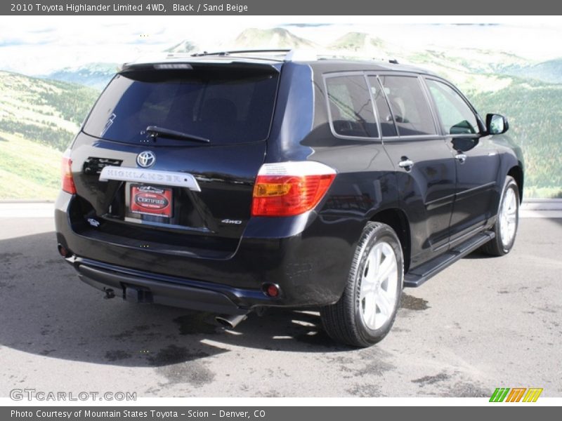 Black / Sand Beige 2010 Toyota Highlander Limited 4WD