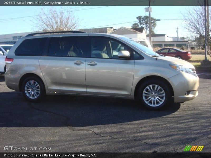 Sandy Beach Metallic / Bisque 2013 Toyota Sienna XLE