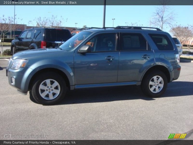 Steel Blue Metallic / Black 2010 Mercury Mariner I4