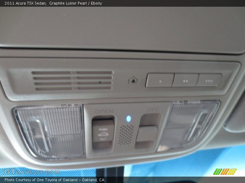 Graphite Luster Pearl / Ebony 2011 Acura TSX Sedan