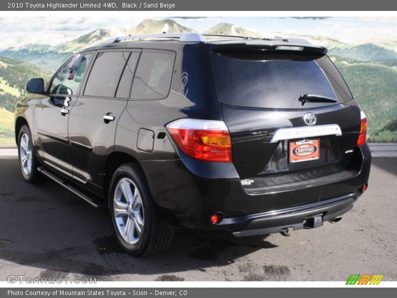 Black / Sand Beige 2010 Toyota Highlander Limited 4WD
