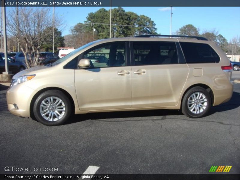 Sandy Beach Metallic / Bisque 2013 Toyota Sienna XLE