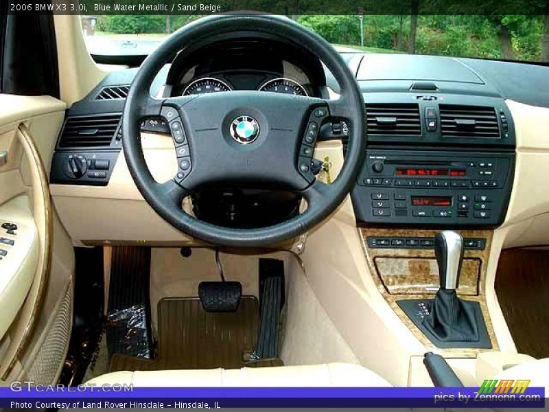 Blue Water Metallic / Sand Beige 2006 BMW X3 3.0i