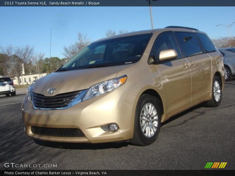 Sandy Beach Metallic / Bisque 2013 Toyota Sienna XLE