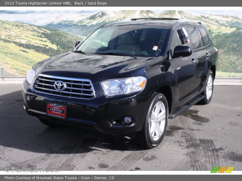 Black / Sand Beige 2010 Toyota Highlander Limited 4WD