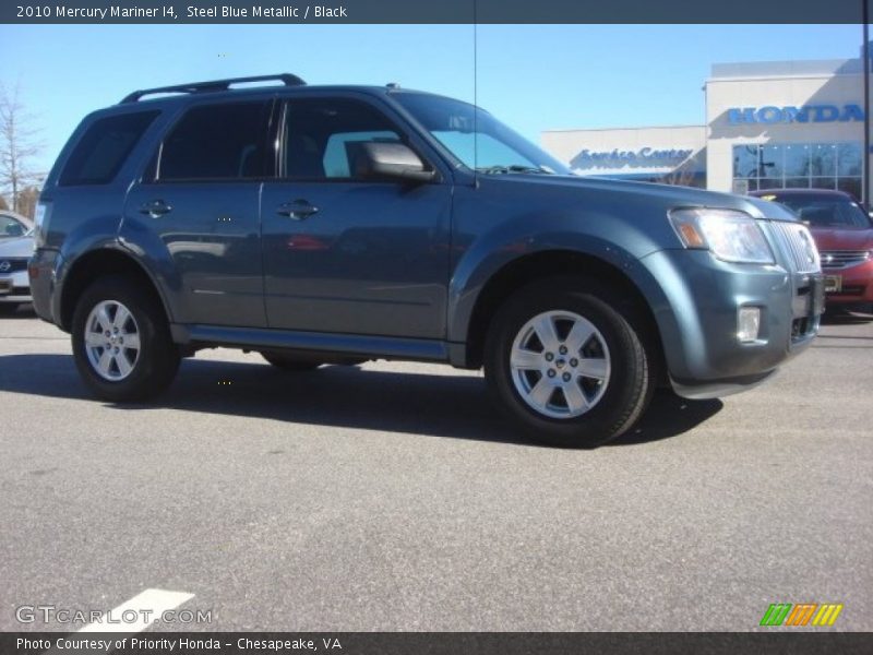 Steel Blue Metallic / Black 2010 Mercury Mariner I4