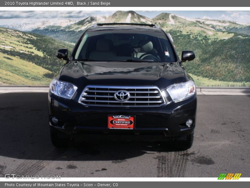 Black / Sand Beige 2010 Toyota Highlander Limited 4WD