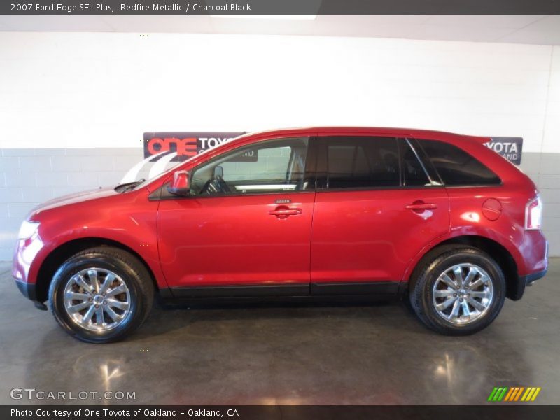 Redfire Metallic / Charcoal Black 2007 Ford Edge SEL Plus