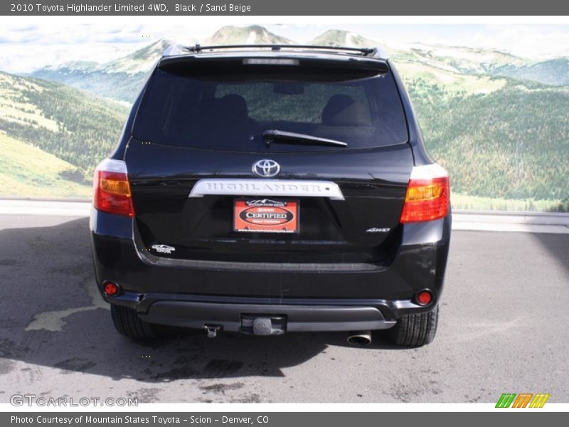 Black / Sand Beige 2010 Toyota Highlander Limited 4WD