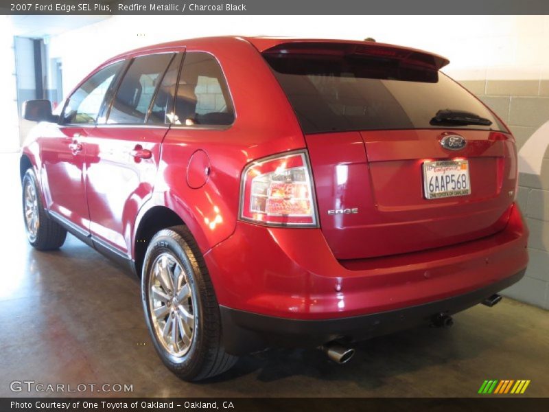 Redfire Metallic / Charcoal Black 2007 Ford Edge SEL Plus