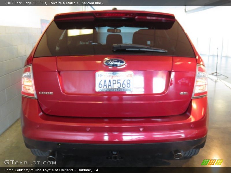 Redfire Metallic / Charcoal Black 2007 Ford Edge SEL Plus