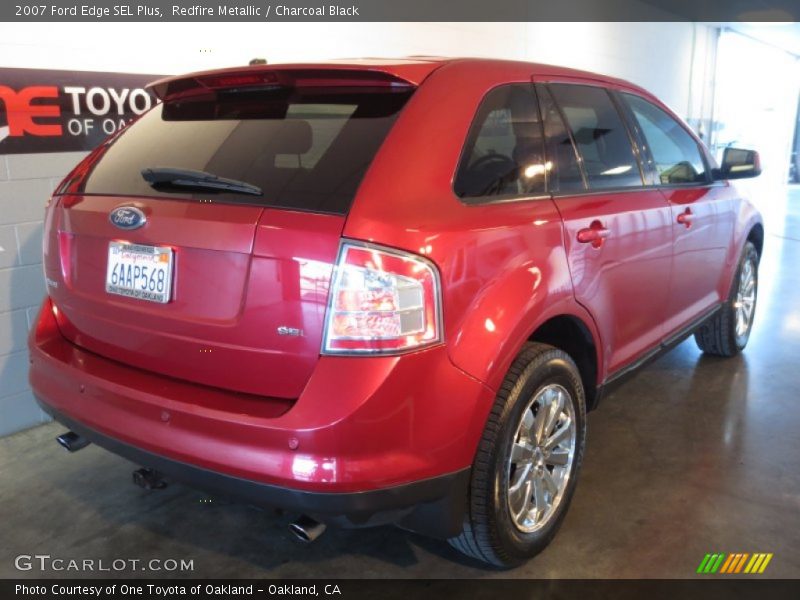 Redfire Metallic / Charcoal Black 2007 Ford Edge SEL Plus