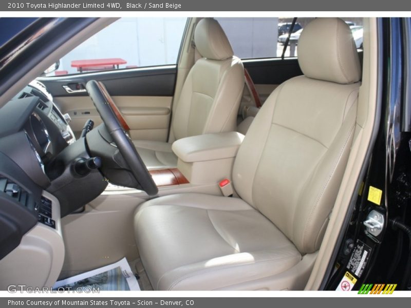Black / Sand Beige 2010 Toyota Highlander Limited 4WD
