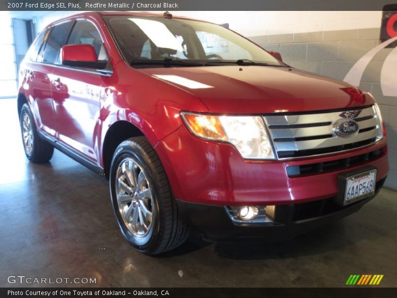 Redfire Metallic / Charcoal Black 2007 Ford Edge SEL Plus