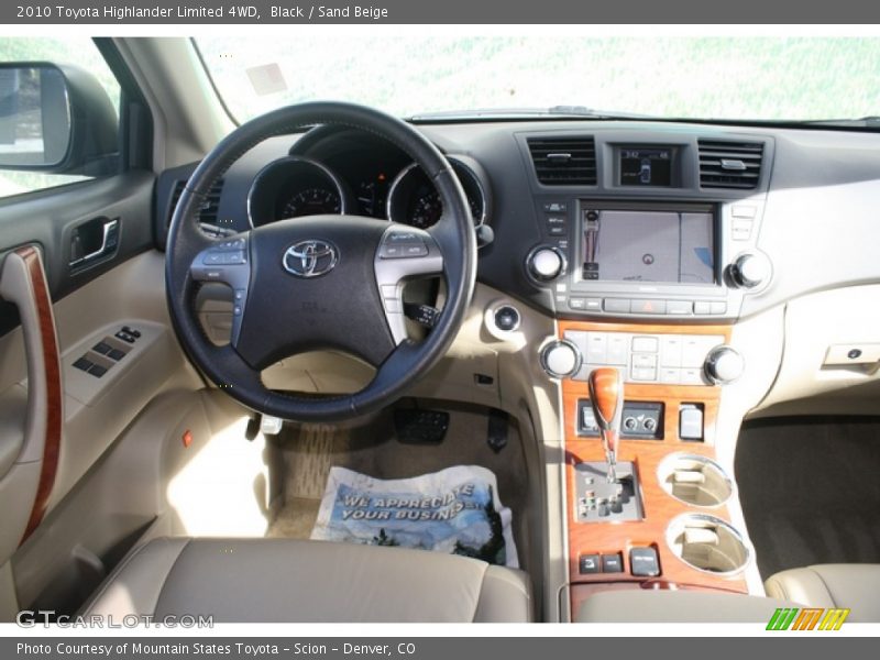 Black / Sand Beige 2010 Toyota Highlander Limited 4WD