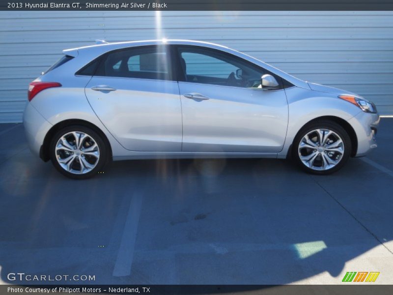 Shimmering Air Silver / Black 2013 Hyundai Elantra GT