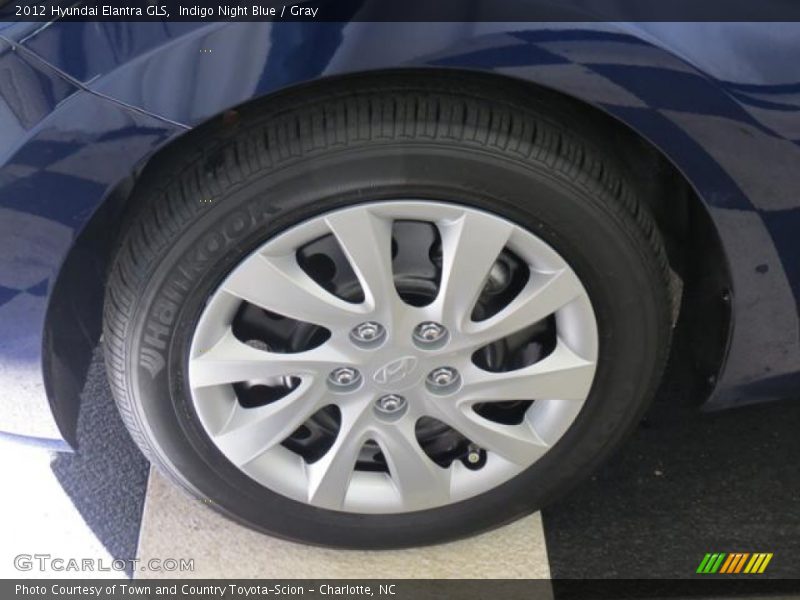 Indigo Night Blue / Gray 2012 Hyundai Elantra GLS