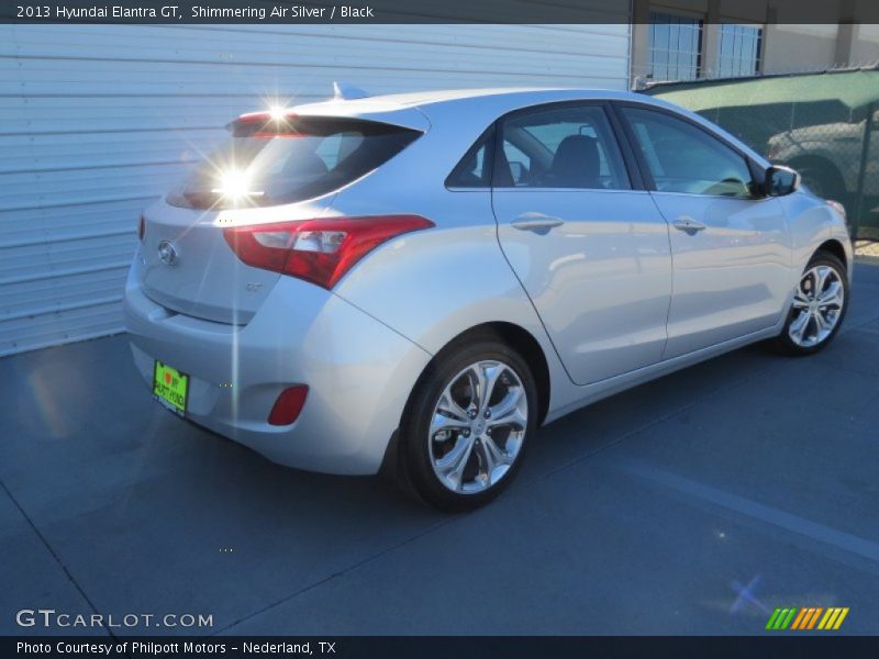 Shimmering Air Silver / Black 2013 Hyundai Elantra GT