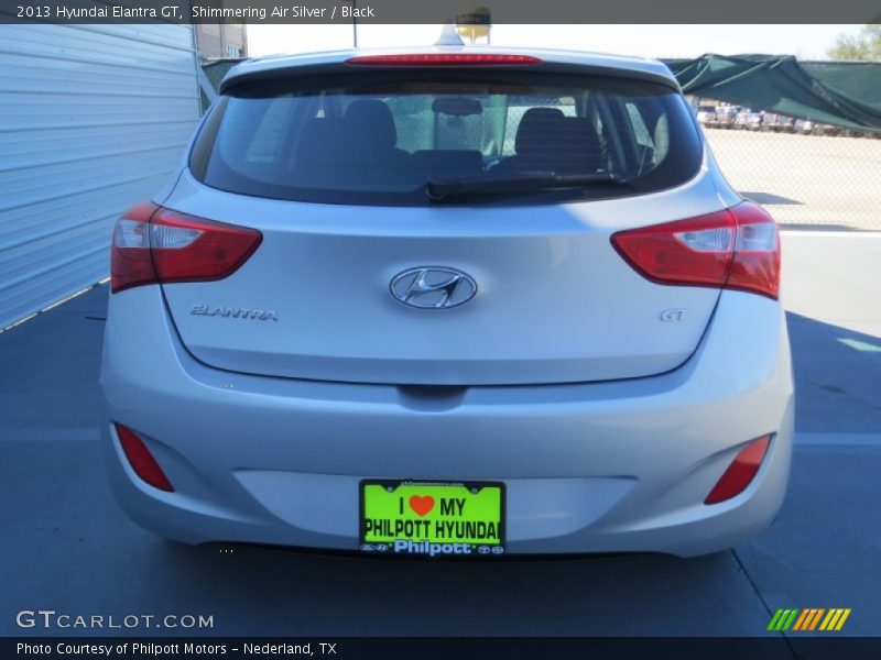 Shimmering Air Silver / Black 2013 Hyundai Elantra GT