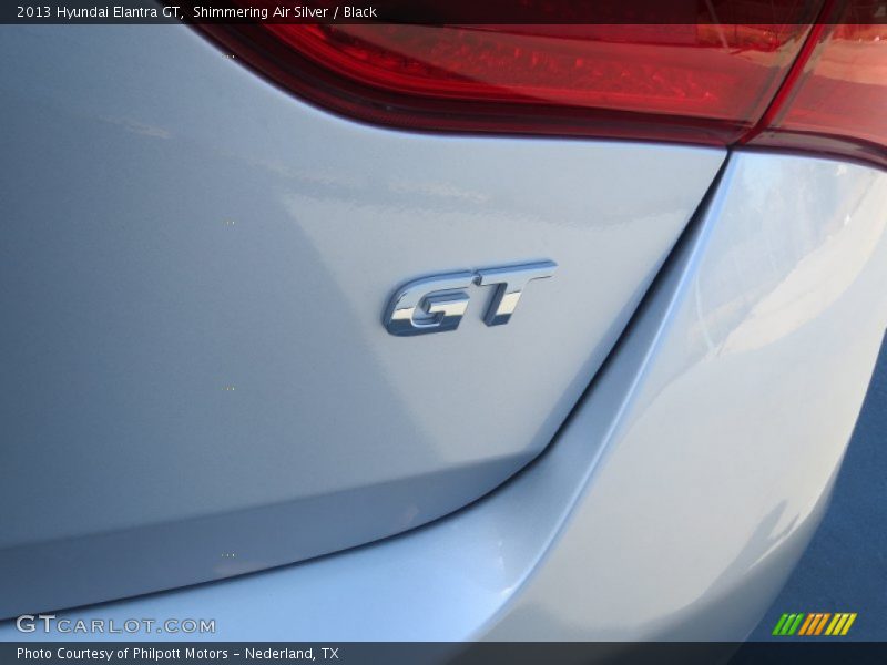 Shimmering Air Silver / Black 2013 Hyundai Elantra GT