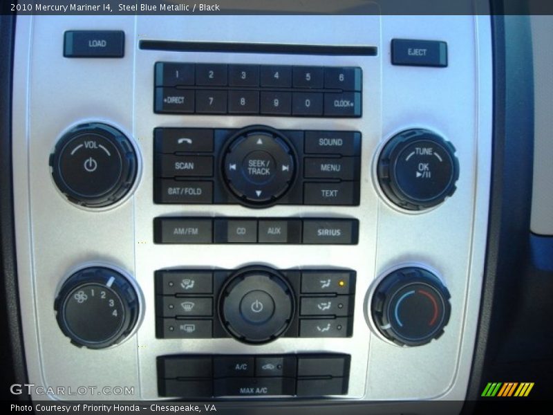 Steel Blue Metallic / Black 2010 Mercury Mariner I4