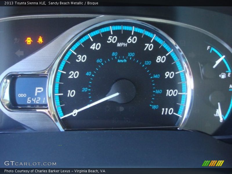 Sandy Beach Metallic / Bisque 2013 Toyota Sienna XLE