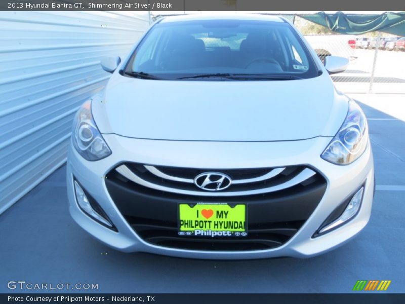 Shimmering Air Silver / Black 2013 Hyundai Elantra GT