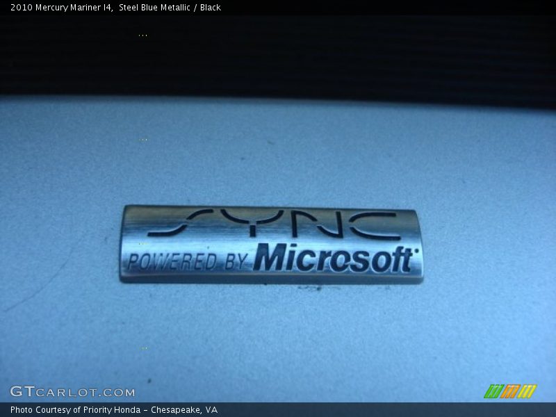 Steel Blue Metallic / Black 2010 Mercury Mariner I4