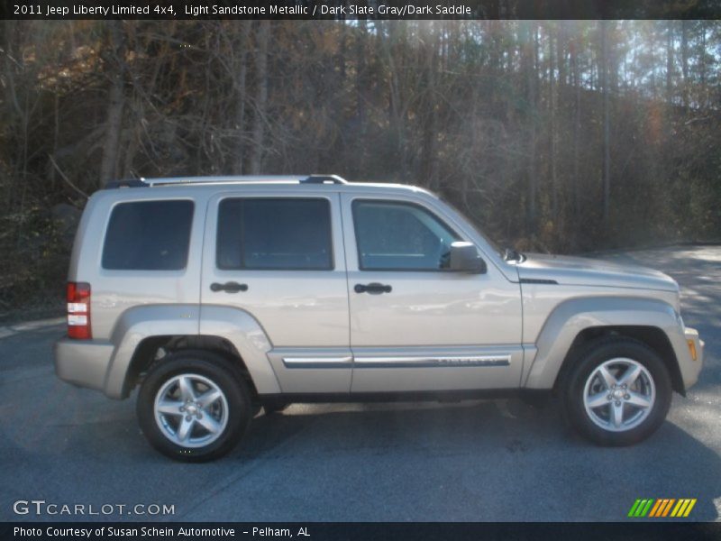 Light Sandstone Metallic / Dark Slate Gray/Dark Saddle 2011 Jeep Liberty Limited 4x4