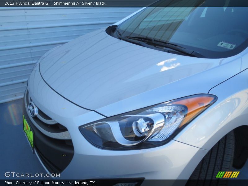 Shimmering Air Silver / Black 2013 Hyundai Elantra GT