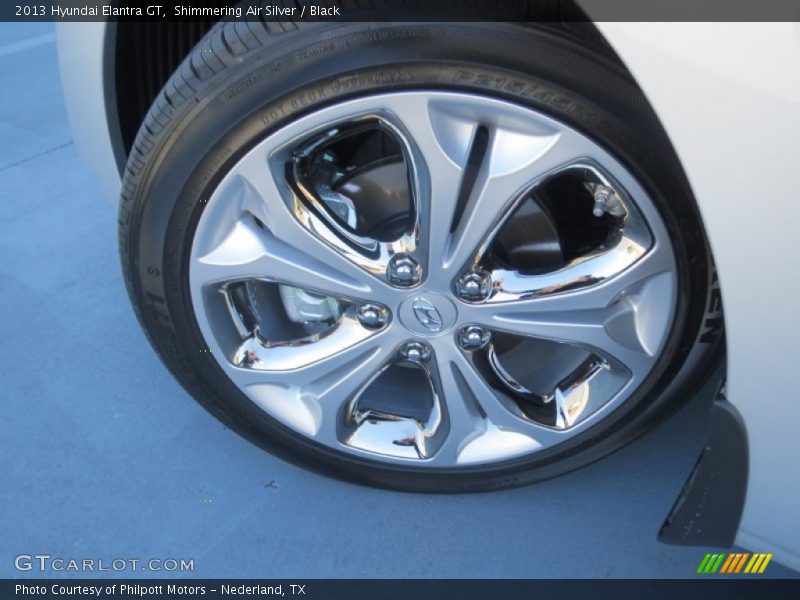 Shimmering Air Silver / Black 2013 Hyundai Elantra GT