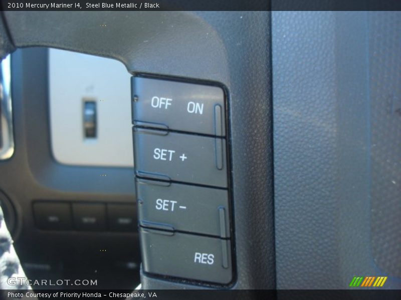 Steel Blue Metallic / Black 2010 Mercury Mariner I4