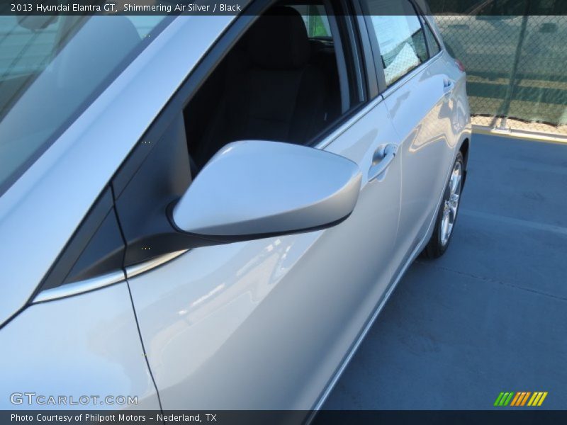 Shimmering Air Silver / Black 2013 Hyundai Elantra GT