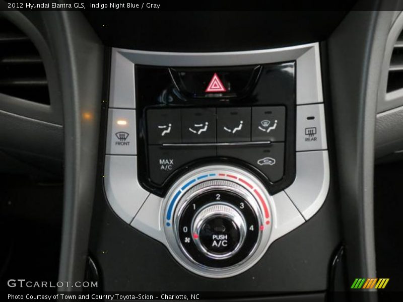 Indigo Night Blue / Gray 2012 Hyundai Elantra GLS