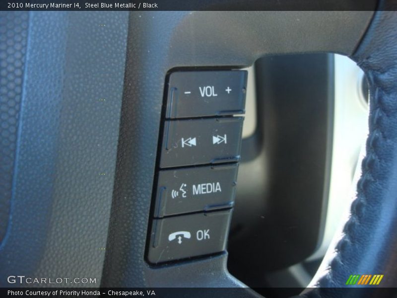 Steel Blue Metallic / Black 2010 Mercury Mariner I4
