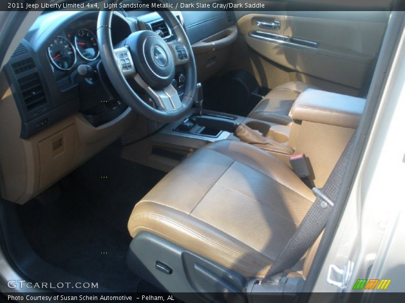 Light Sandstone Metallic / Dark Slate Gray/Dark Saddle 2011 Jeep Liberty Limited 4x4