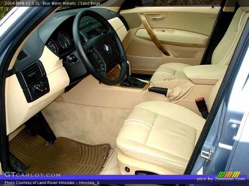 Blue Water Metallic / Sand Beige 2006 BMW X3 3.0i