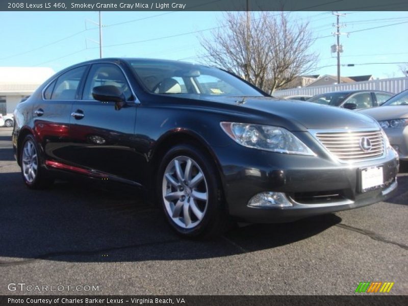 Smokey Granite Gray Mica / Light Gray 2008 Lexus LS 460