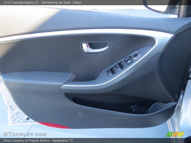Shimmering Air Silver / Black 2013 Hyundai Elantra GT
