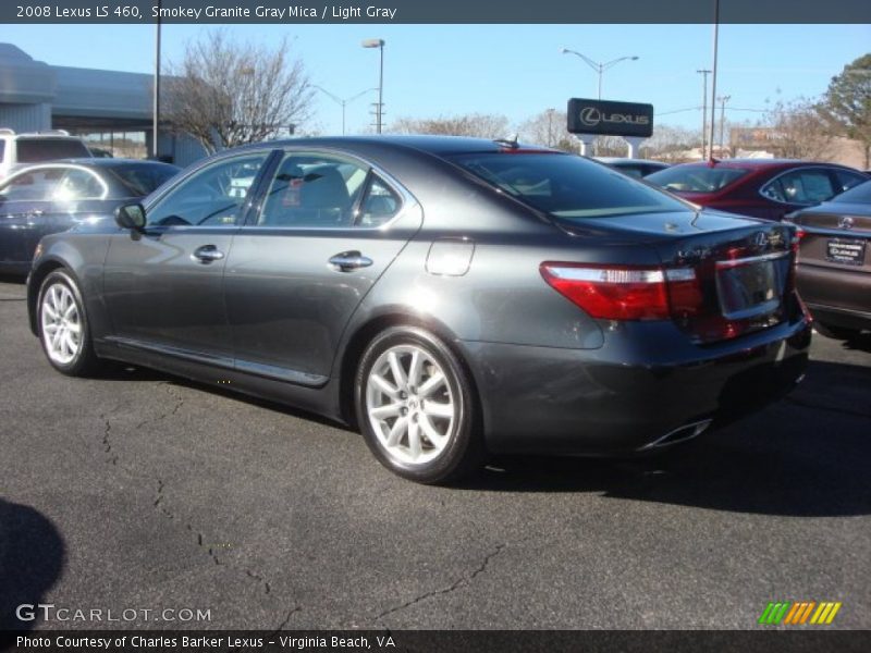 Smokey Granite Gray Mica / Light Gray 2008 Lexus LS 460