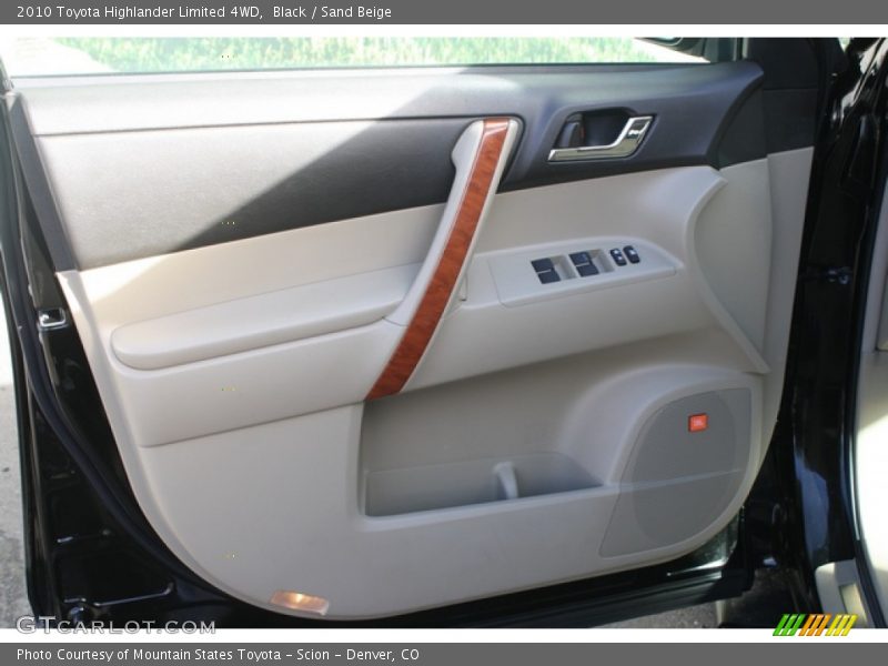 Black / Sand Beige 2010 Toyota Highlander Limited 4WD