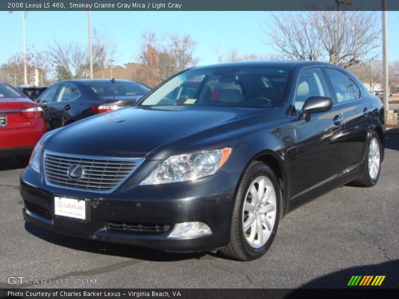 Smokey Granite Gray Mica / Light Gray 2008 Lexus LS 460