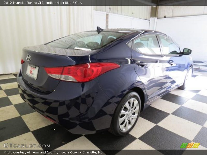 Indigo Night Blue / Gray 2012 Hyundai Elantra GLS