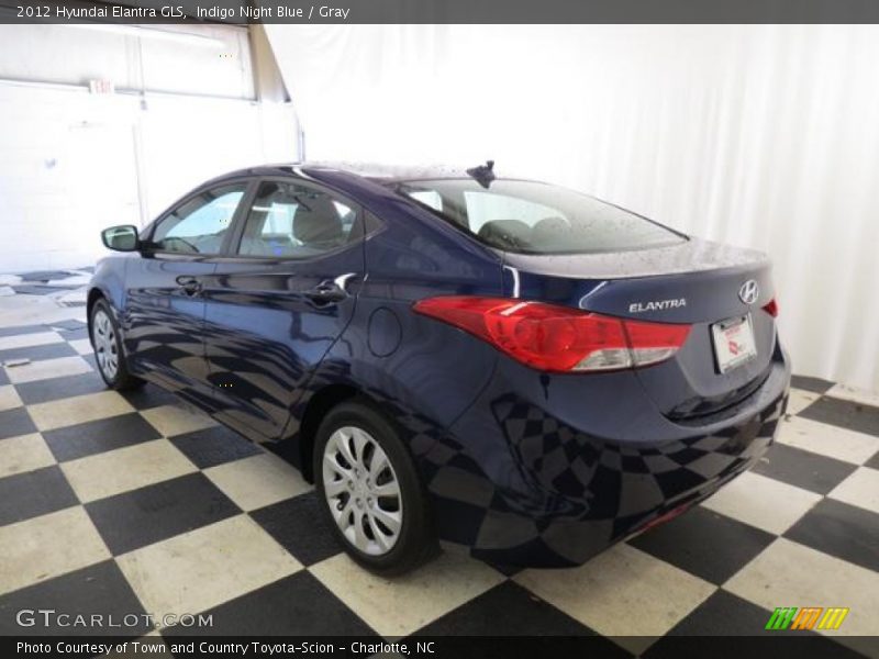 Indigo Night Blue / Gray 2012 Hyundai Elantra GLS